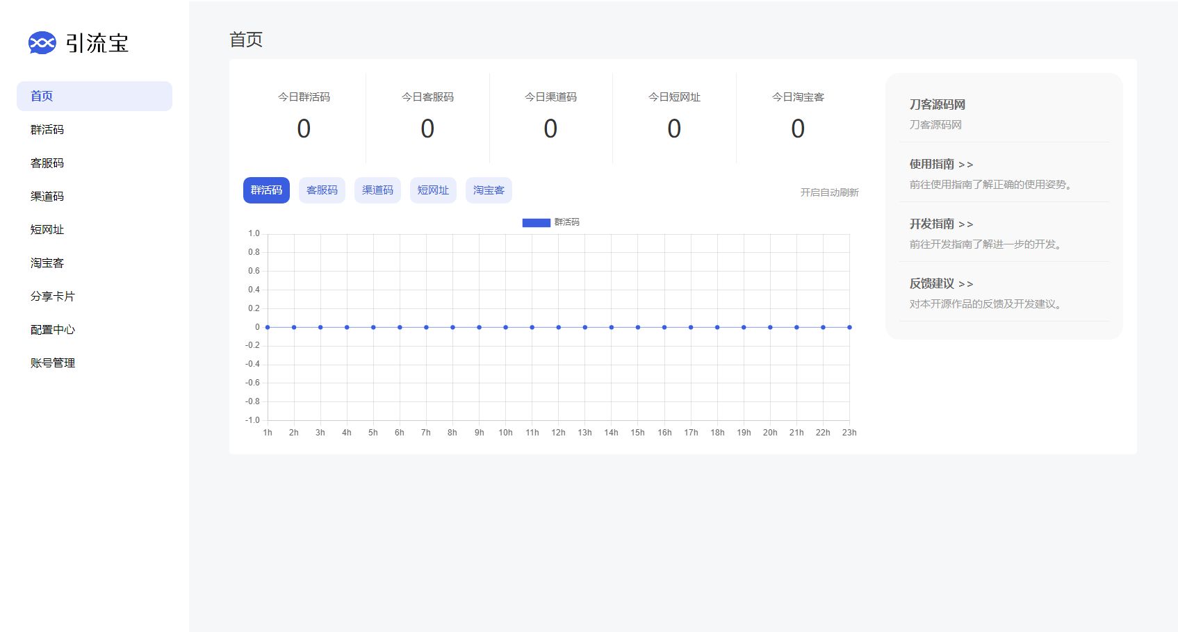 功能活码管理平台系统源码-支持群活码、淘宝客、分享卡片、短网址等