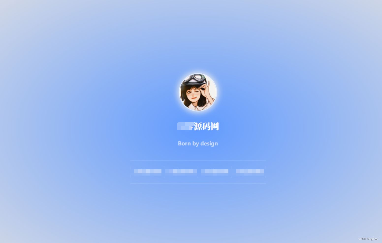 2024动态雨滴玻璃效果实现个人主页HTML源码+UI超好看 HTML源码模板 第2张