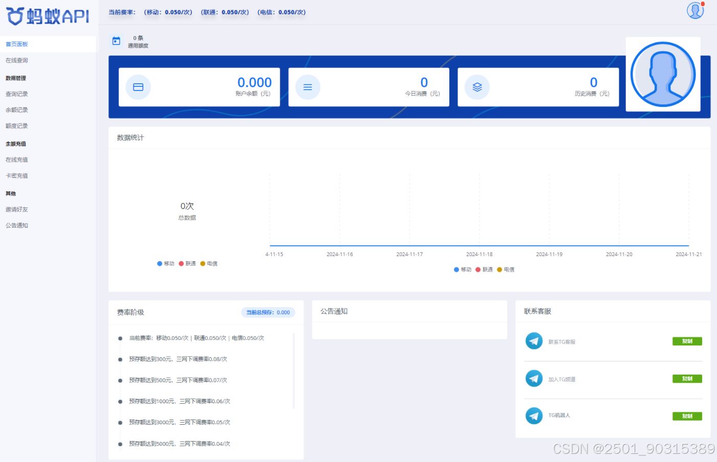 全新三网话费余额查询API系统源码 Thinkphp全开源 附教程